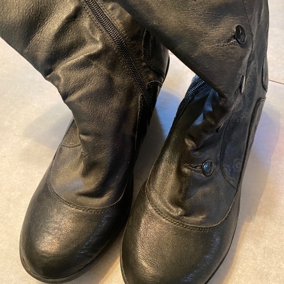 Jump for the people Y2K Stark Asian inspired wedge boots 8.5 Never been worn - Picture 2 of 12